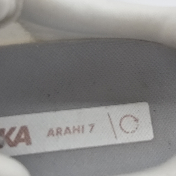 Hoka Arahi 7 Women's Running Shoes, White, US 6B – Preowned - Picture 3 of 13